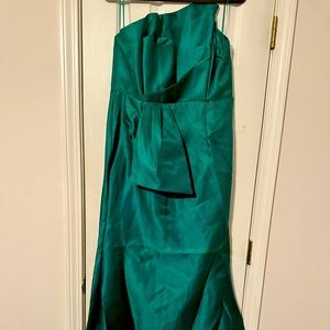 Emerald Green Taffeta Ballgown.